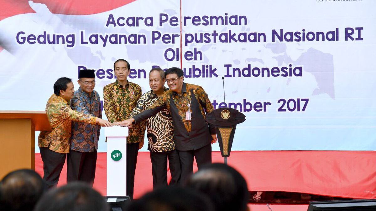 Presiden Jokowi Resmikan Gedung Fasilitas Layanan Perpustakaan Nasional RI