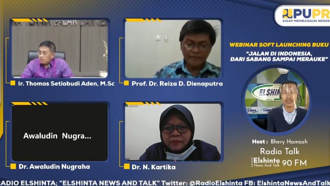 Webinar Soft Launching Buku "Jalan di Indonesia dari Sabang Sampai Merauke"