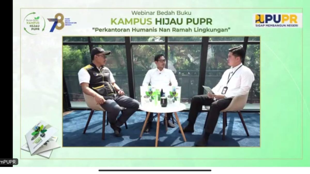 Gelar Bedah Buku “Kampus Hijau PUPR”, Kementerian PUPR Kenalkan Konsep Perkantoran yang Humanis dan Ramah Lingkungan